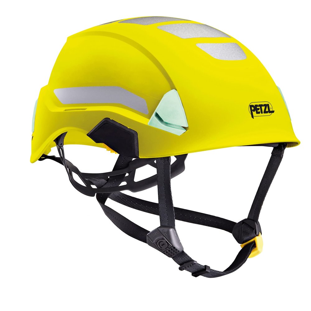 Petzl Strato Lightweight Safety Helmet (ANSI Z89.1 Type I Class E) - Hi-Viz Yellow (Reflective)