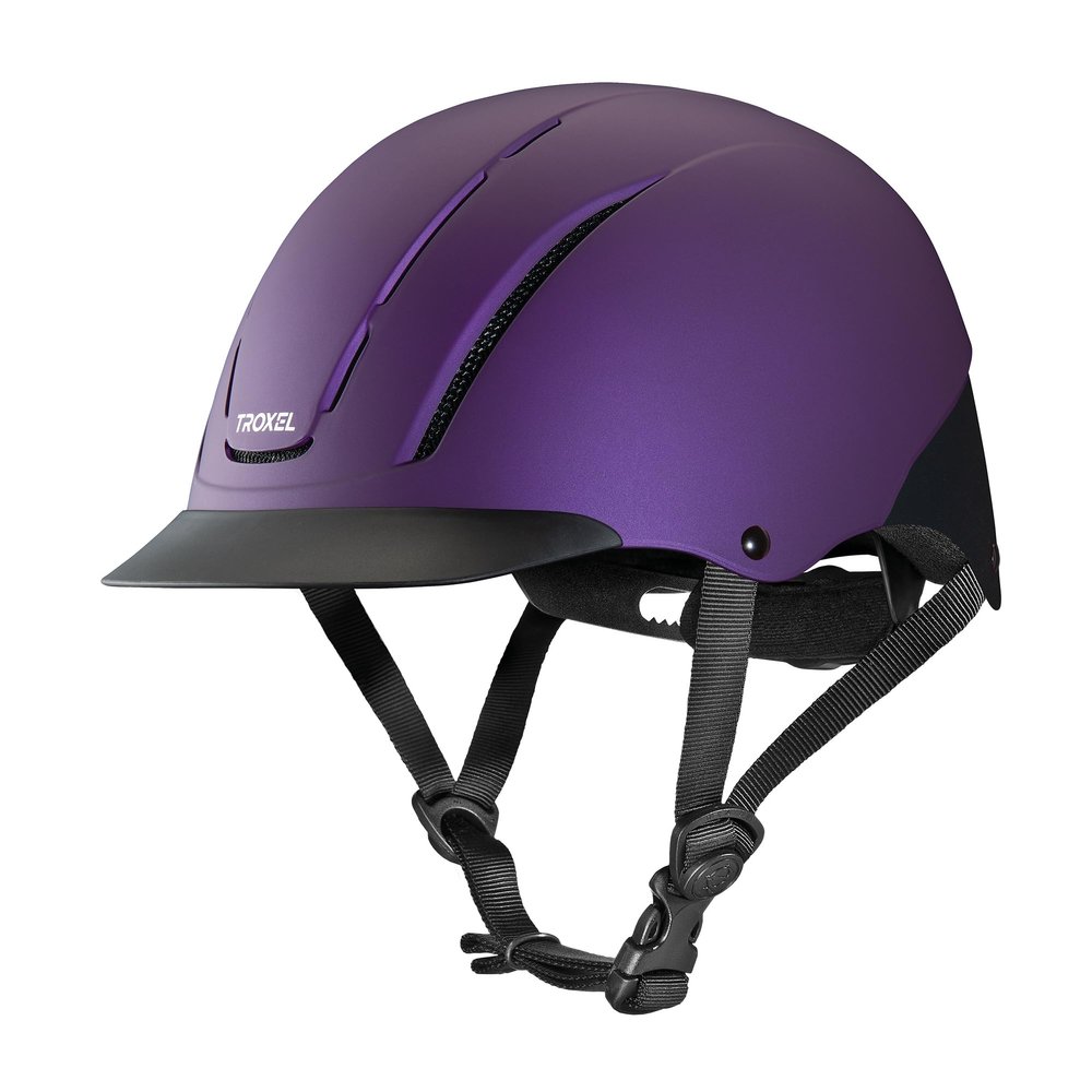 Troxel Spirit Full Coverage Horse Riding Helmet, Low-Profile Adjustable Design, Safety Horseback Riding Gear, Medium (7 - 7-3/8), Violet Duratec