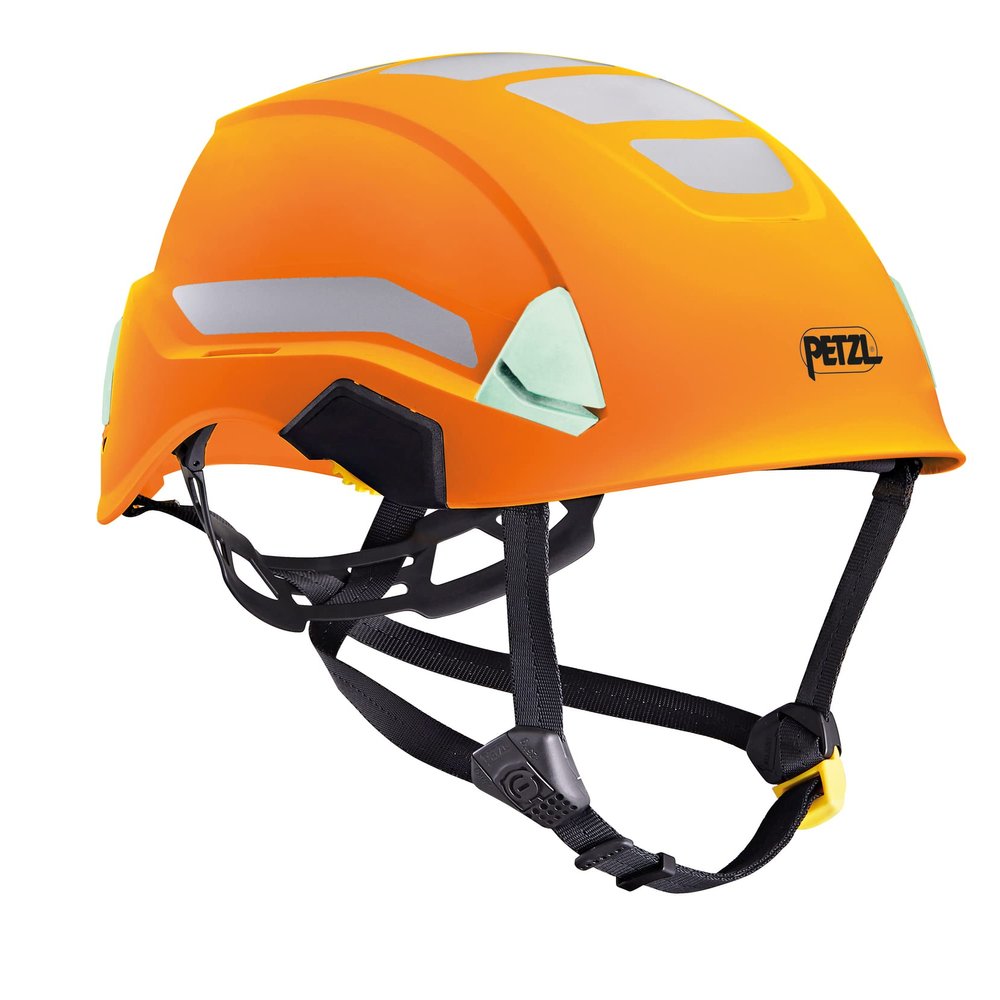 Petzl Strato Lightweight Safety Helmet (ANSI Z89.1 Type I Class E) - Hi-Viz Orange (Reflective)