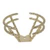 Fenix Cycles Open Double Square Twisted Steering Wheel Gold view 1