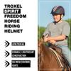 Troxel Spirit Full Coverage Horse Riding Helmet, Low-Profile Adjustable Design, Safety Horseback Riding Gear, Medium (7 - 7-3/8), Freedom view 2