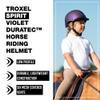 Troxel Spirit Full Coverage Horse Riding Helmet, Low-Profile Adjustable Design, Safety Horseback Riding Gear, Small (6-1/2 - 6-7/8), Violet Duratec view 2