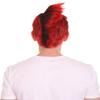 Adult Unisex Mohawk Red & Black Full Wig, Best for Halloween view 3