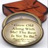 Delhi Arts Robert Browning Saying Engraved Compass Perfect Valentines Day gfit, Anniversary, Wedding, Love, Unusual, Collectible Nautical Compass view 2