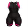 Sparx Women's Triathlon Suit Tri Race Suit Women Trisuit Compression Running Swimming Cycling Skinsuit (Black/Pink, Large) view 3