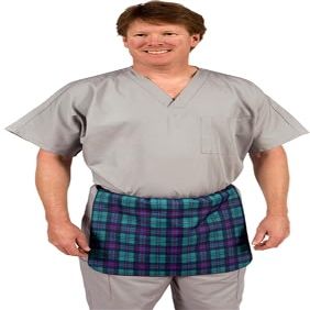 Colortrieve Demi Half Apron (Set of 4 Rack Included)- Buckle Closure, Lead Free,S/M/L/XL, Many Color Options, USA Made