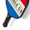 Iconic Paddles Pickleball Paddle  Graphite Face with Polypropylene Honeycomb Composite Core  Cushion Grip  Protective Neoprene Cover  Red Blue Set of Two view 3