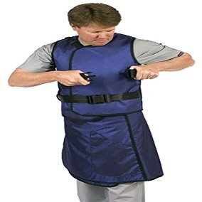 Colortrieve Men's Quick Release X-Ray Vest & Skirt - Lead Free, Large, Front and Back Protection, Buckle Closure, Many Color Options, USA Made