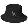 #12 Goat Greatest of All Time Old School Bucket Hat Black view 1