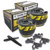 Growler Tire 26 x 2.125 Inch Tire Replacement Kits with or Without Inner Tubes. Includes Tools. Fits Bicycles with 26 x 1.75 or 26 x 2.125 Rim or Wheels. (Yellow Logo, 2 Pack Without Tubes) view 1