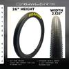 Growler Tire 26 x 2.125 Inch Tire Replacement Kits with or Without Inner Tubes. Includes Tools. Fits Bicycles with 26 x 1.75 or 26 x 2.125 Rim or Wheels. (Yellow Logo, 2 Pack Without Tubes) view 3