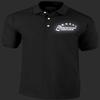 5-Star Rideshare Driver Polo Shirt, 100% Cotton, Reflective Logo, Transportation Network, Ride Hailing, Ride Service Black view 3