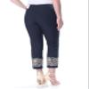 Charter CIub Tummy Control Embroidered Capri Pants Deepest Navy 4 view 2