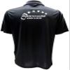 5-Star Rideshare Driver Performance Polo, Reflective Design, Moisture Wicking, Uber, Lyft Black view 3