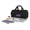 PICNIC TIME NCAA TCU Horned Frogs BBQ Kit Grill Set & Cooler, BBQ Accessories Set with Case for Outdoor, Complete Grill Accessories Kit with Cooler Bag, (Black)