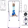 XINDONGSHENG Children Monkey Bar Gymnastics Athletic Expandable Kip Balance Bars Junior Training Play Gym Purple with 2Ft x 6Ft Gymnastic Mat z view 4