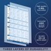QUICKFIT Dumbell Workouts and Muscular System Anatomy Poster Set - Laminated 2 Chart Set - Dumbbell Exercise Routine & Muscle Anatomy Diagram (Laminated, 18" x 24") view 2