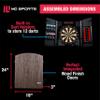 MD Sports Bristlesmart Smart Dartboard Cabinet with Digital X/O Cricket Scorekeeping and Steel Tip Dart Set view 2