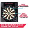 MD Sports Bristlesmart Smart Dartboard Cabinet with Digital X/O Cricket Scorekeeping and Steel Tip Dart Set view 3