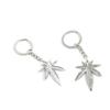 Price per 10 Pieces Key Tag Chain Ring Keyring Keychain R7MP3 Maple Leaf view 1