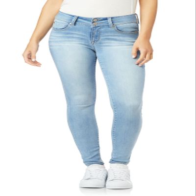 WallFlower Women's Ultra Skinny Mid-Rise Insta Soft Juniors Jeans (Standard and Plus), Beverly, 7