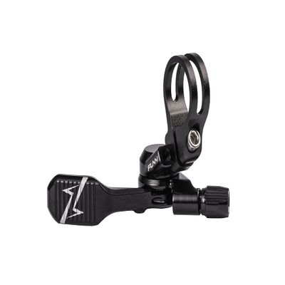 Funn UpDown Mountain Bike Dropper Seatpost 4 Way Mount CNC Remote Lever kit fits Both External and Internal Routing droppers, Smooth Action Easy-to-Use (Black)