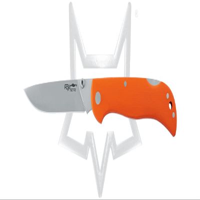 Fox 500 Lockback 500O 440C Stainless Steel and Orange G10 Pocket Knife