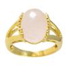 55Carat Choose Your Color Genuine Stone Ring 18K Gold Plated Oval Handmade Jewellery for Gift Sizes 4-13 view 2