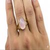 55Carat Choose Your Color Genuine Stone Ring 18K Gold Plated Oval Handmade Jewellery for Gift Sizes 4-13 view 4