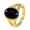 55Carat Choose Your Color Genuine Stone Ring 18K Gold Plated Oval Handmade Jewellery for Gift Sizes 4-13 view 3