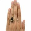 55Carat Choose Your Color Genuine Stone Ring 18K Gold Plated Oval Handmade Jewellery for Gift Sizes 4-13 view 4