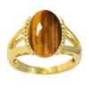 55Carat Choose Your Color Genuine Stone Ring 18K Gold Plated Oval Handmade Jewellery for Gift Sizes 4-13 view 2