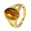 55Carat Choose Your Color Genuine Stone Ring 18K Gold Plated Oval Handmade Jewellery for Gift Sizes 4-13 view 3