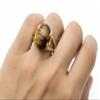 55Carat Choose Your Color Genuine Stone Ring 18K Gold Plated Oval Handmade Jewellery for Gift Sizes 4-13 view 4