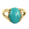 55Carat Choose Your Color Genuine Stone Ring 18K Gold Plated Oval Handmade Jewellery for Gift Sizes 4-13 view 1