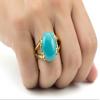55Carat Choose Your Color Genuine Stone Ring 18K Gold Plated Oval Handmade Jewellery for Gift Sizes 4-13 view 4