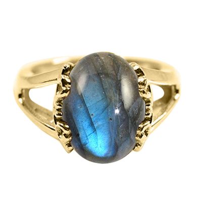 55Carat Choose Your Color Genuine Stone Ring 18K Gold Plated Oval Handmade Jewellery for Gift Sizes 4-13