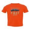 Baku Apparel Two Lane Blacktop Hot Rod Street Drag Racing Little Kids Girls Boys Toddler T-Shirt (Orange, 4T) view 1