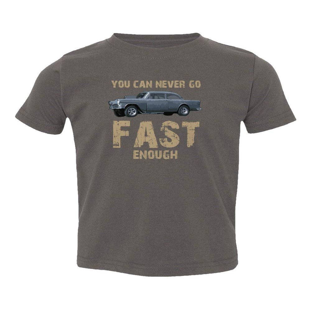 Baku Apparel Two Lane Blacktop Hot Rod Street Drag Racing Little Kids Girls Boys Toddler T-Shirt (Gray, 3T)
