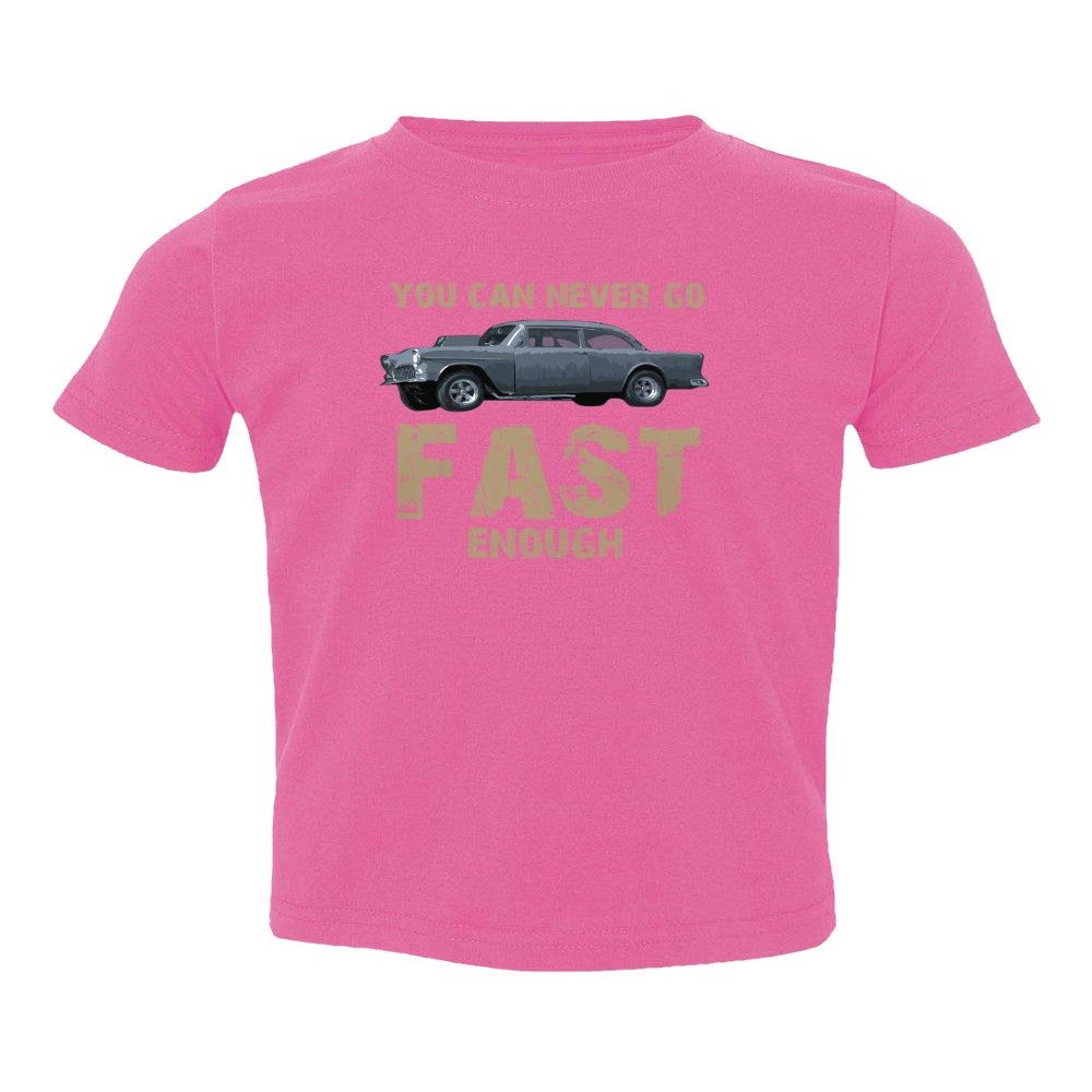 Baku Apparel Two Lane Blacktop Hot Rod Street Drag Racing Little Kids Girls Boys Toddler T-Shirt (Pink, 2T)