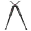BOG Havoc Bipod Shooting Rest with Lightweight Aluminum Construction,High Density Foam Grips,Twist-Style Lock Legs and Non-Marring Universal Shooting Rest Head for Hunting, Shooting and Outdoors,Black view 1