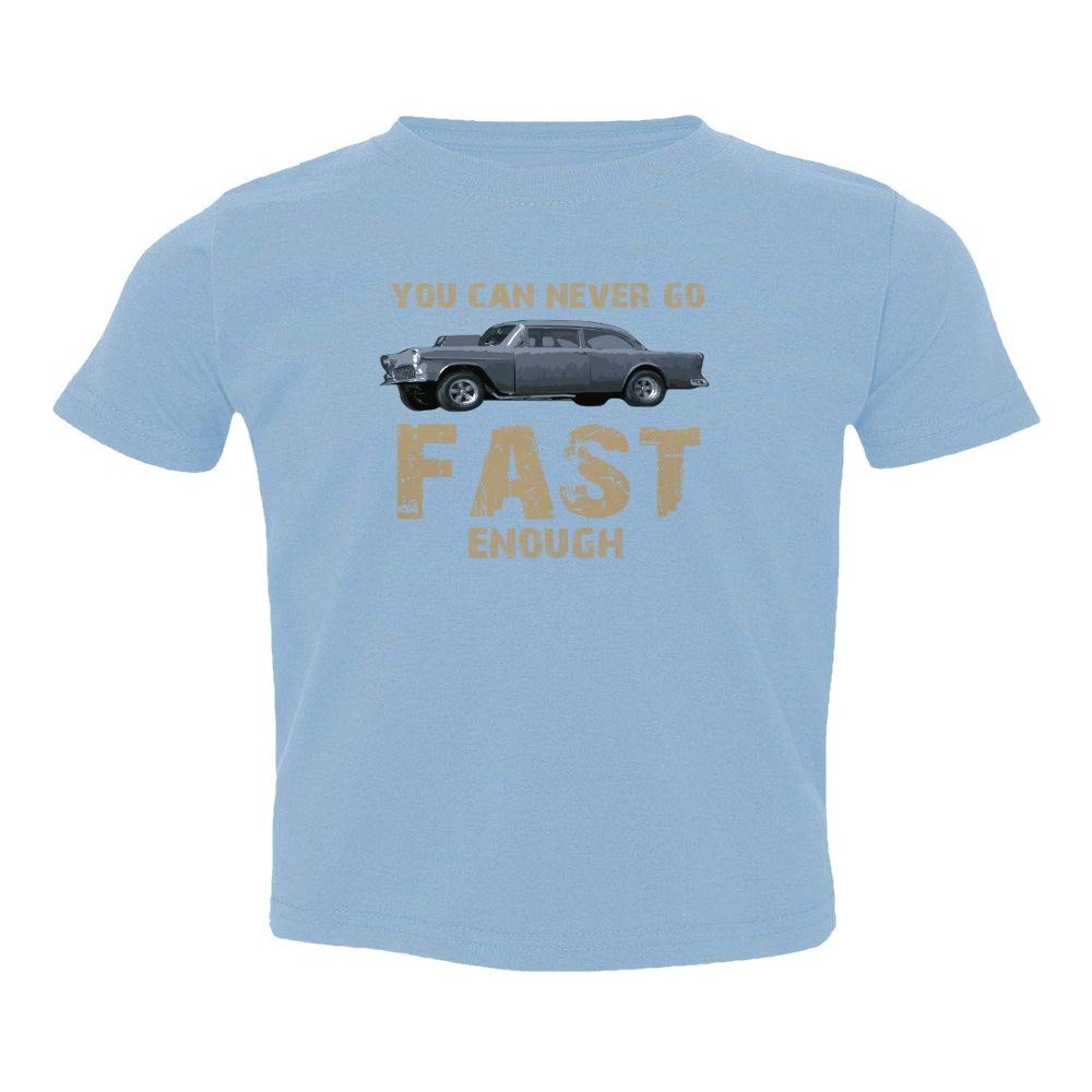 Baku Apparel Two Lane Blacktop Hot Rod Street Drag Racing Little Kids Girls Boys Toddler T-Shirt (Carolina Blue, 2T)