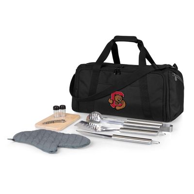 PICNIC TIME NCAA Cornell Big Red BBQ Kit Grill Set & Cooler, BBQ Accessories Set with Case for Outdoor, Complete Grill Accessories Kit with Cooler Bag, (Black)