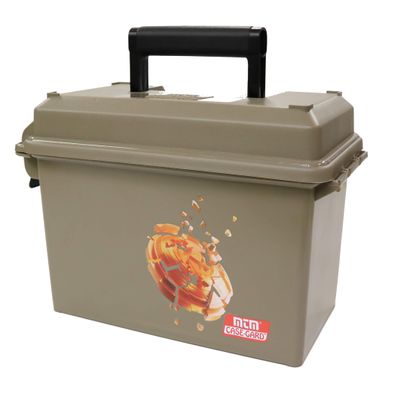 MTM SFRC Shotshell Field and Range Case, O-Ring Seal, Dual Latching System, USA Made, Dark Earth
