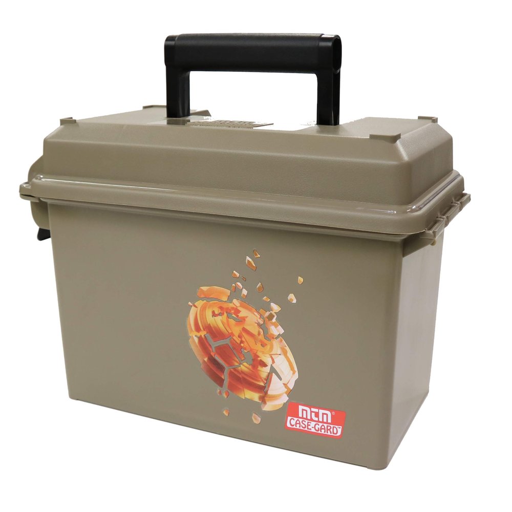 MTM SFRC Shotshell Field and Range Case, O-Ring Seal, Dual Latching System, USA Made, Dark Earth