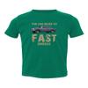 Baku Apparel Two Lane Blacktop Hot Rod Street Drag Racing Little Kids Girls Boys Toddler T-Shirt (Green, 2T) view 1