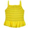 Amy Byer Big Girl's Sleeveless Smocked Peplum Top Shirt, Rainbow Yellow, M view 2