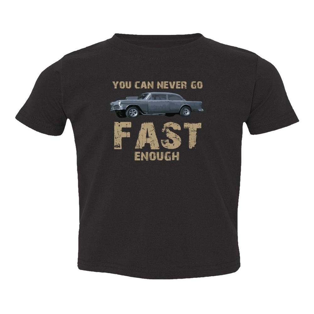 Baku Apparel Two Lane Blacktop Hot Rod Street Drag Racing Little Kids Girls Boys Toddler T-Shirt (Black, 2T)
