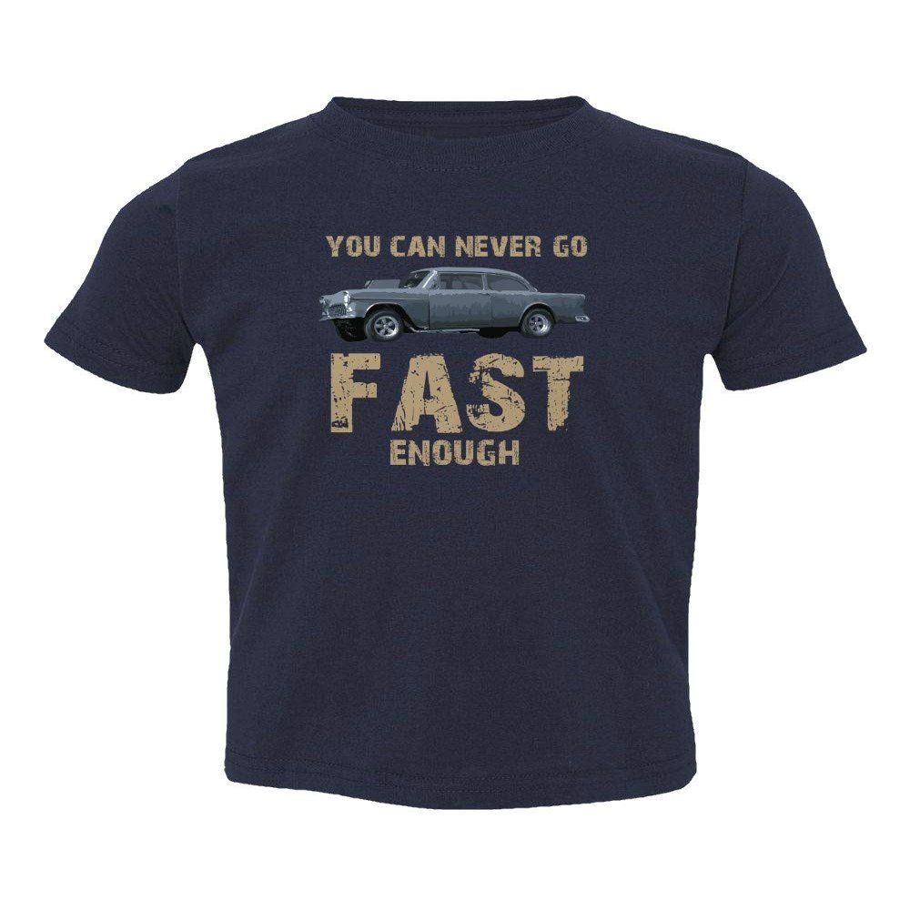 Baku Apparel Two Lane Blacktop Hot Rod Street Drag Racing Little Kids Girls Boys Toddler T-Shirt (Navy, 3T)