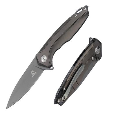 DEFCON Jungle Knife Series Kabuto S35VN Blade Titanium EDC Folding Pocket Tactical Knife (TF5288-2)